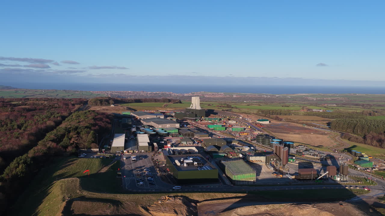Woodsmith Mine Anglo American, Sirius, polyhalitmineral – 4K ProRes 422 – droneparallax omkring mine, All-intra til ProRes VHQ. December 2025