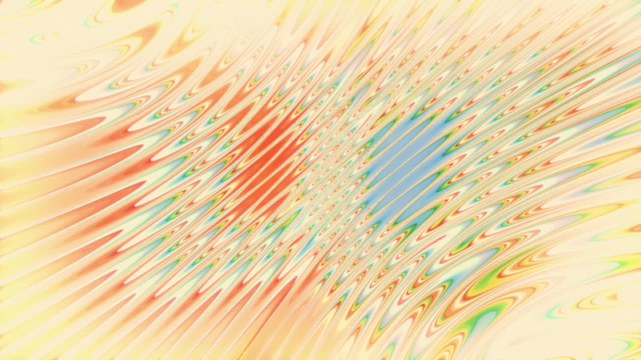 シームレスな虹色スペクトルの液体波アニメーション（小さな波）。