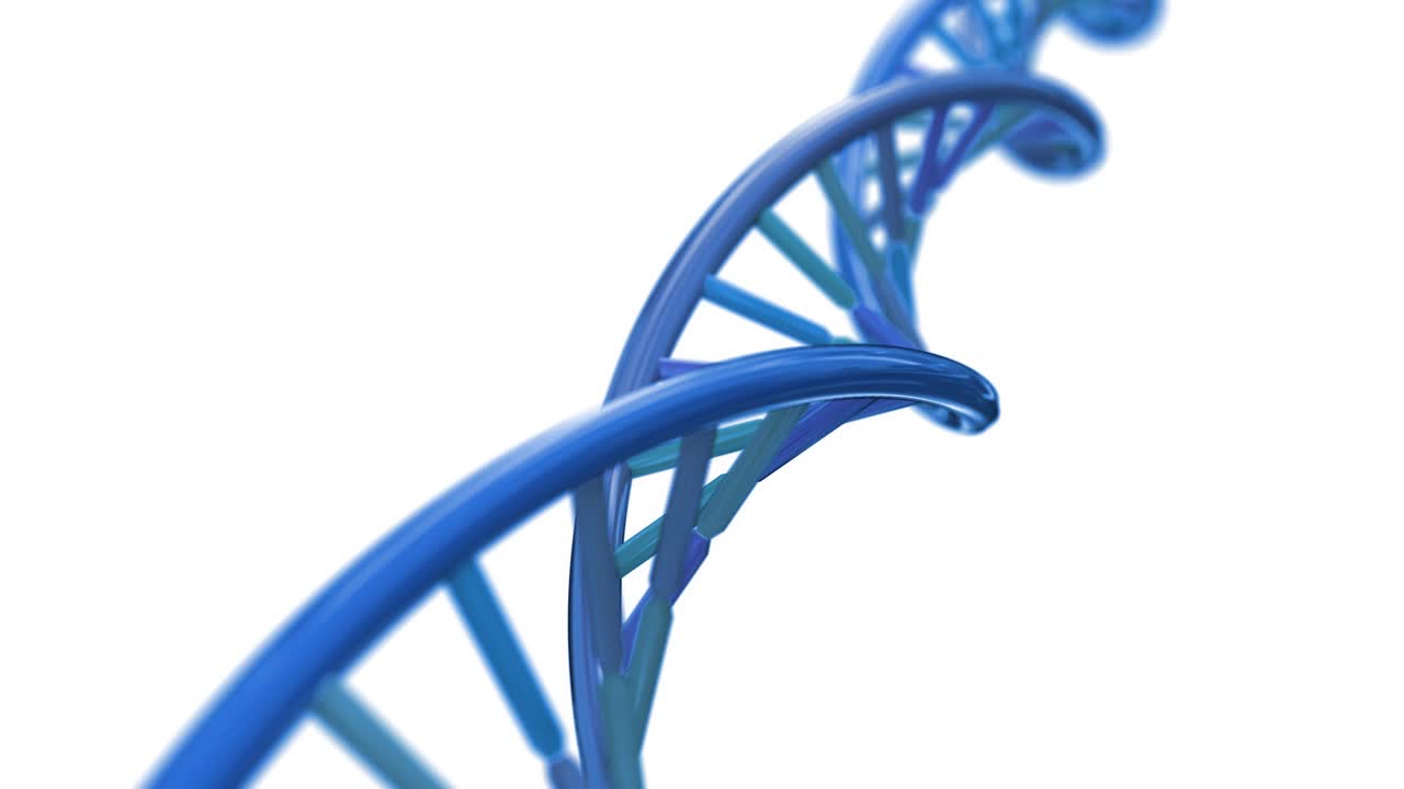 adn giratorio rna doble hélice ciencia lenta microscopio electrónico de primer plano dof 4k