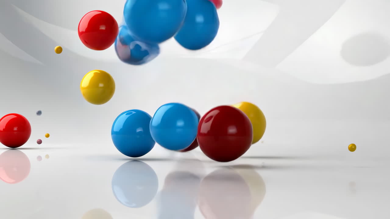 Colorful Spheres Abstract Illustration