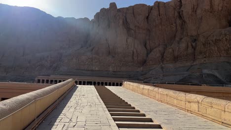 the mortuary temple of hatshepsut, also known as the djeser-djeseru in luxor, egypt