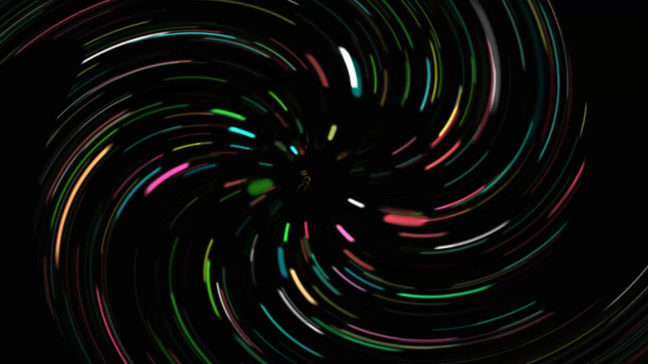 Abstract background blur neon line moving twist.