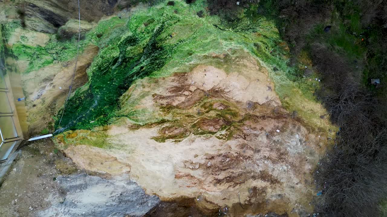 fotografía aérea de loutra thermes xanthi tracia, grecia