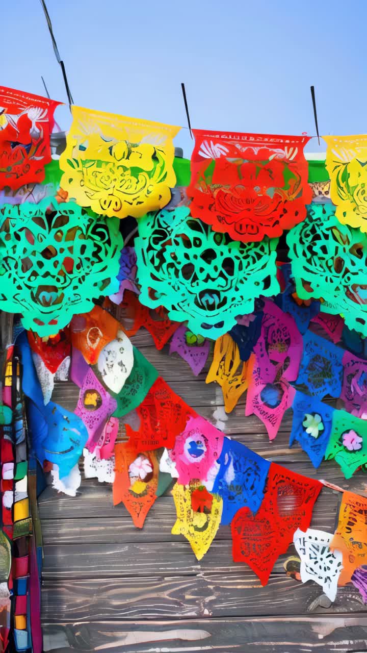 Cinco de Mayo paper flag banner for Mexico holiday