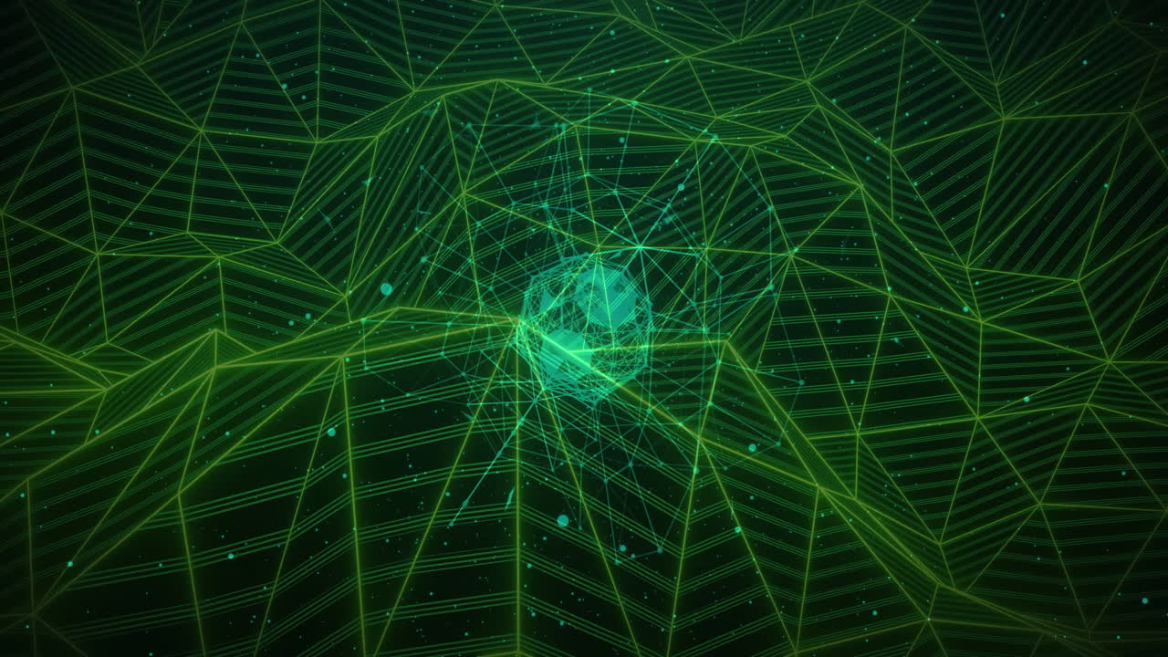 Animation of network of connections over globe