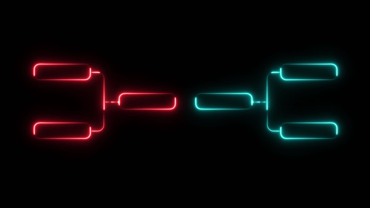 Neon Tournament Bracket