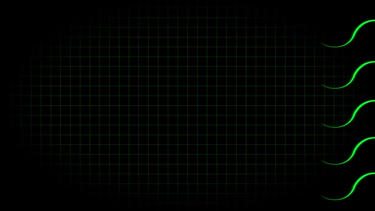 전기 심장 기록 오실로스코프 파동 형태 애니메이션 모션 그래픽