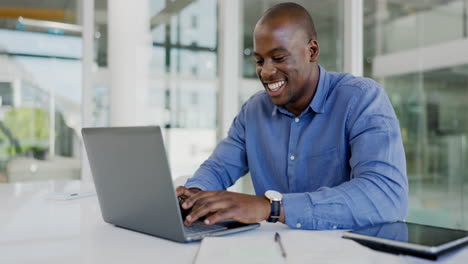 Laptop,-excited-and-happy-black-man-celebrate-IPO