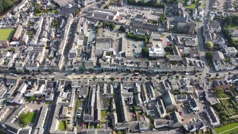 cockermouth town in lake district cumbria uk aerial footage