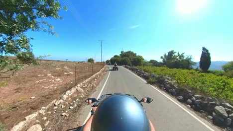 a view of the stunning island of cyprus, seen from a quad bike tour taking tourists from all over the world