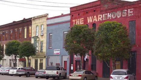 rundown storefronts adorn the riverfront in selma alabama