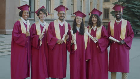 Group of Graduates at Graduation Ceremony