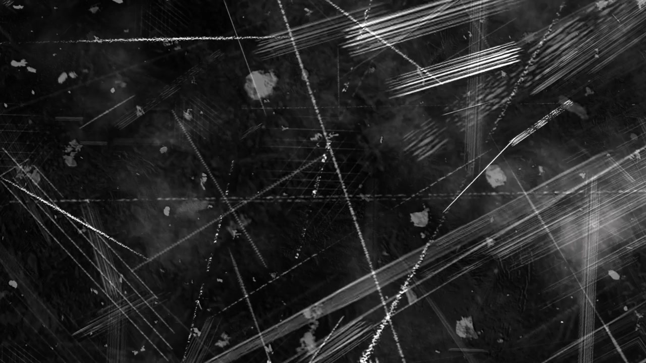 Abstract Grunge Texture with Moving White Scratches and Dust