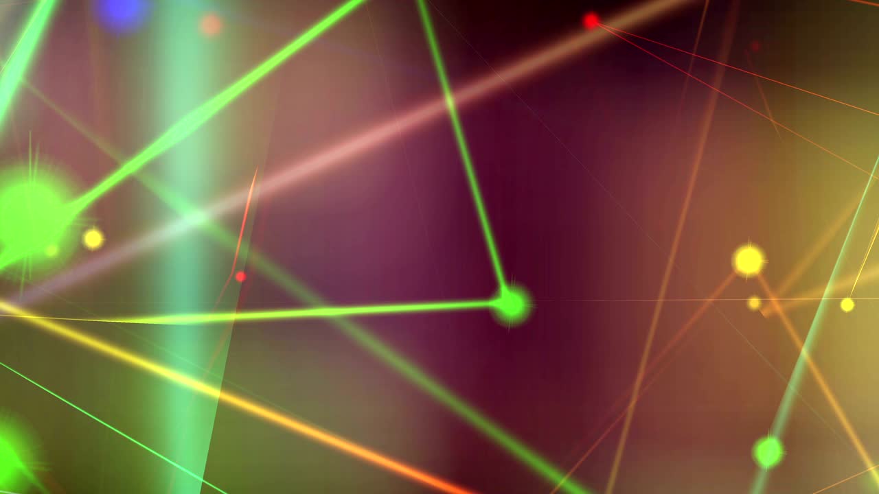 신비로운 빛의 디지털 애니메이션