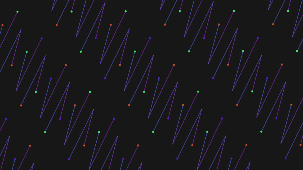 Seamless zigzag pattern with neon glitters on dark gradient