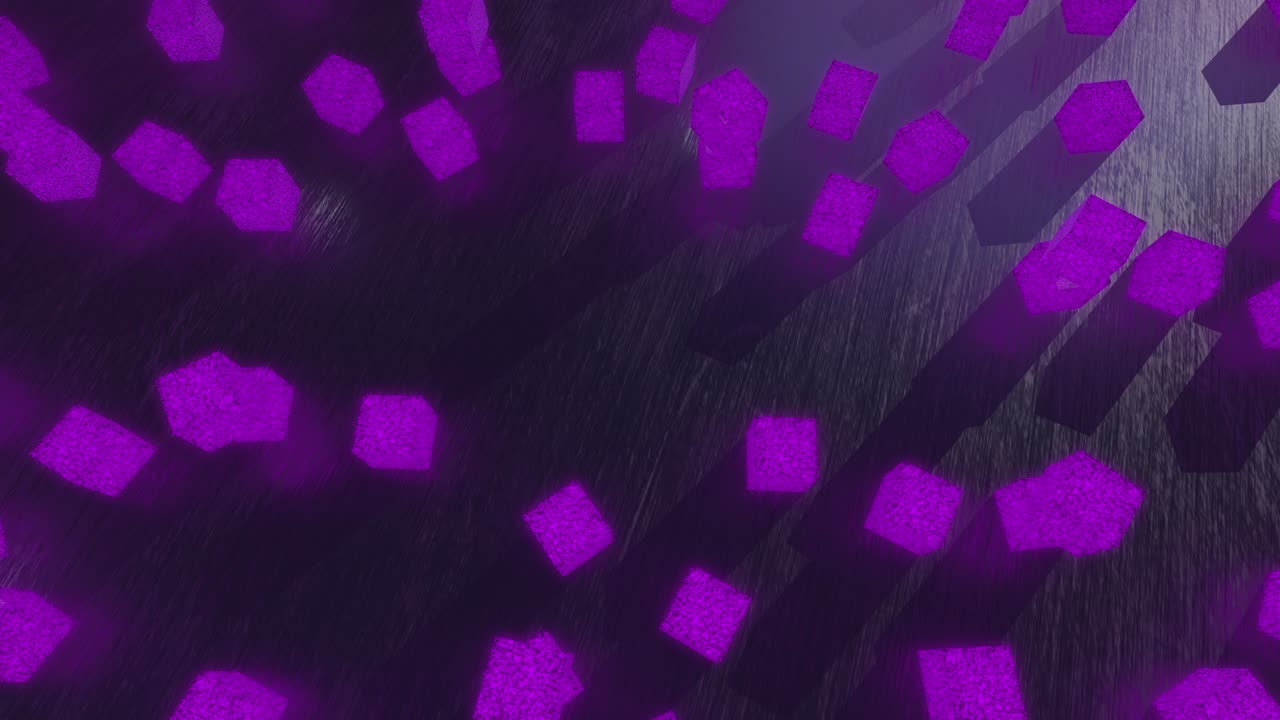 cajas púrpuras en bucle