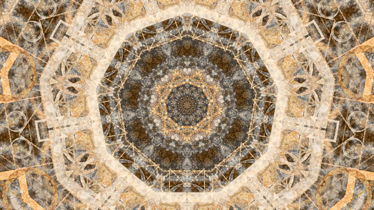 patrones de secuencia de caleidoscopio virtual abstractos, bucle infinito o sin costuras.