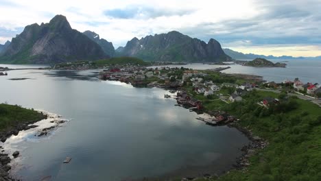 Imágenes-Aéreas-De-Las-Islas-Del-Archipiélago-Lofoten