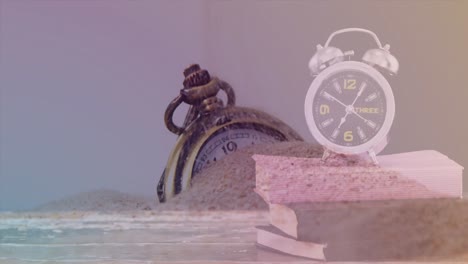 animación del reloj sobre arena y temporizador