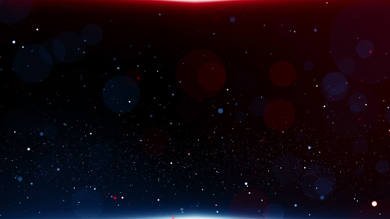 파란색과 빨간색의 입자 게임 트레일러 제목 영화 콘서트 무대 배경 루프