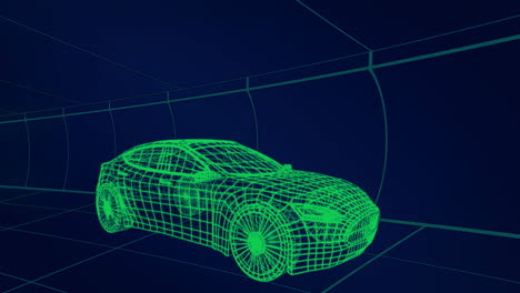 dibujos técnicos en 3d del coche 4k