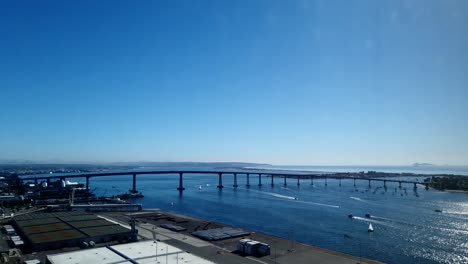 barcos entrando y saliendo del puerto de san diego- timelapse