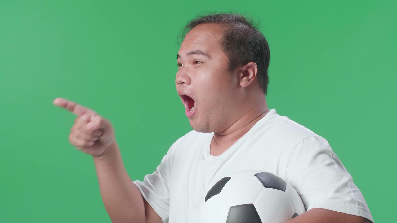 흥분한 축구 팬