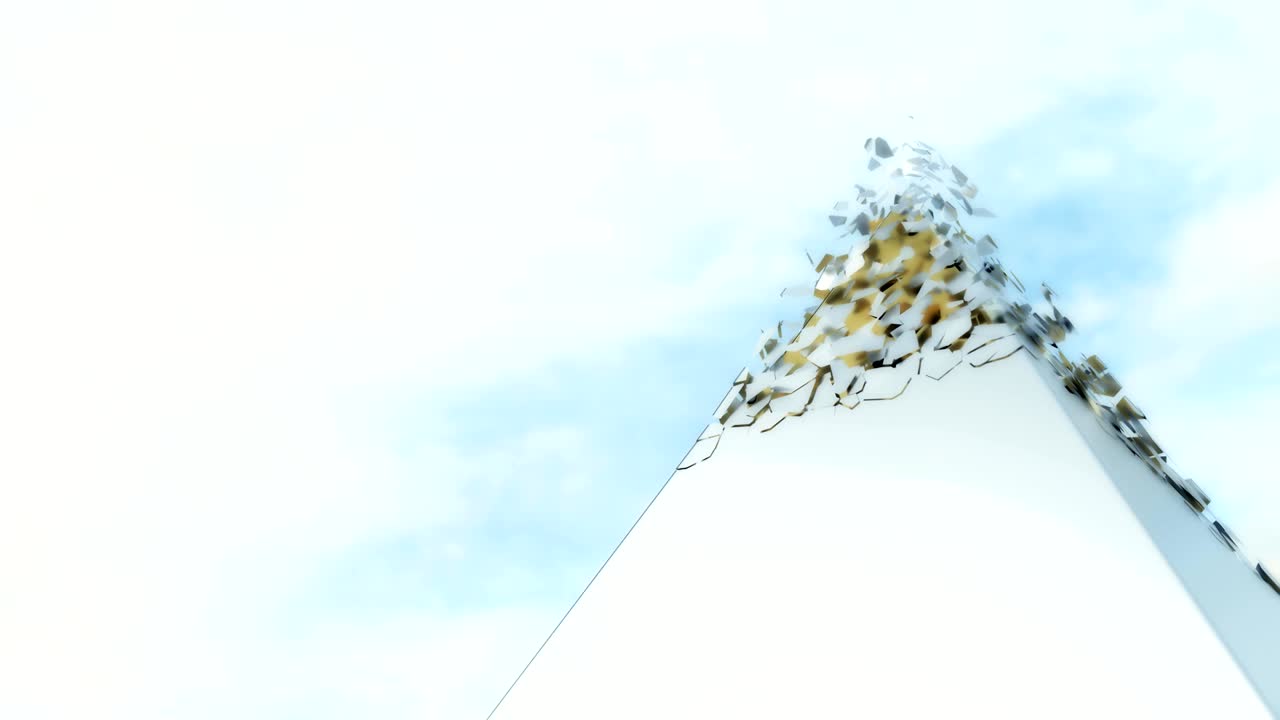 피라미드는 금의 내부를 드러니다.