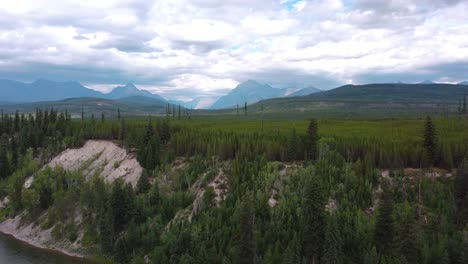 Glacier-NP-Mountains---North-Fork-Flathead-River---Drone-3