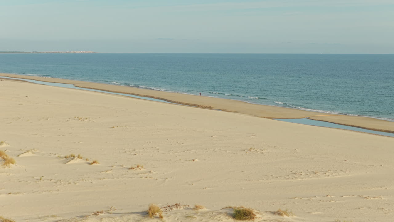 Lone Persons on Endless Cacela Velha Beach Ria Formosa