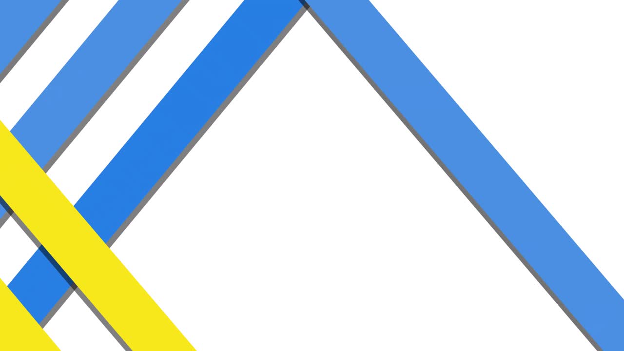 움직이는 파란색과 노란색 줄무 ⁇ 의 애니메이션