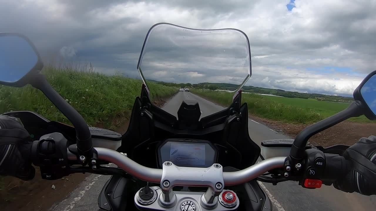 Motorcycle Ride Through Scotland Farmlands Spring 6 of 6