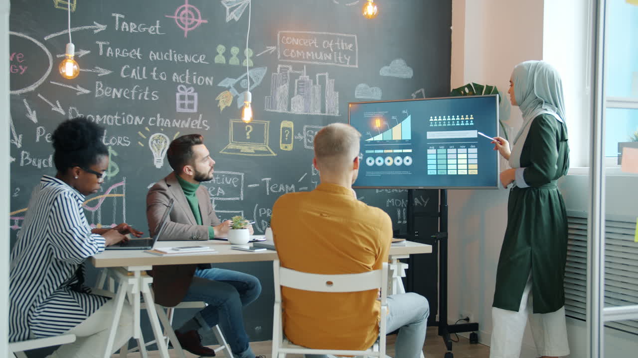 비즈니스 회의 및 프레젠테이션