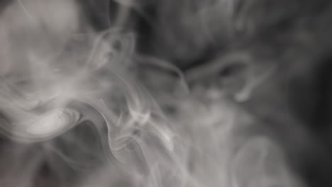 abstract white smoke on a black background