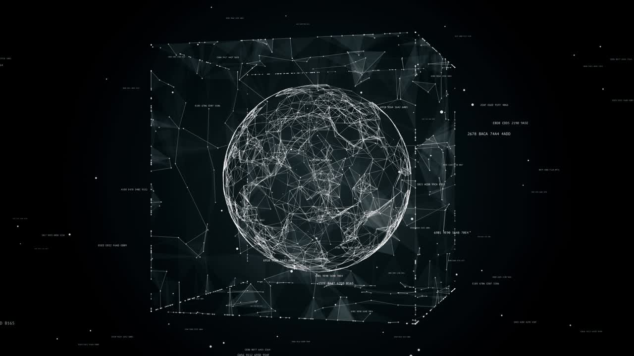 animación de bucle sin costuras de esfera en cubo