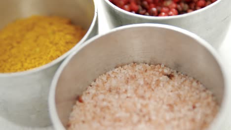 various type of spices in bowl 4k