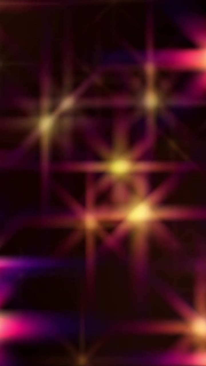 Dynamic Colorful Light Flares and Bokeh on Dark Background