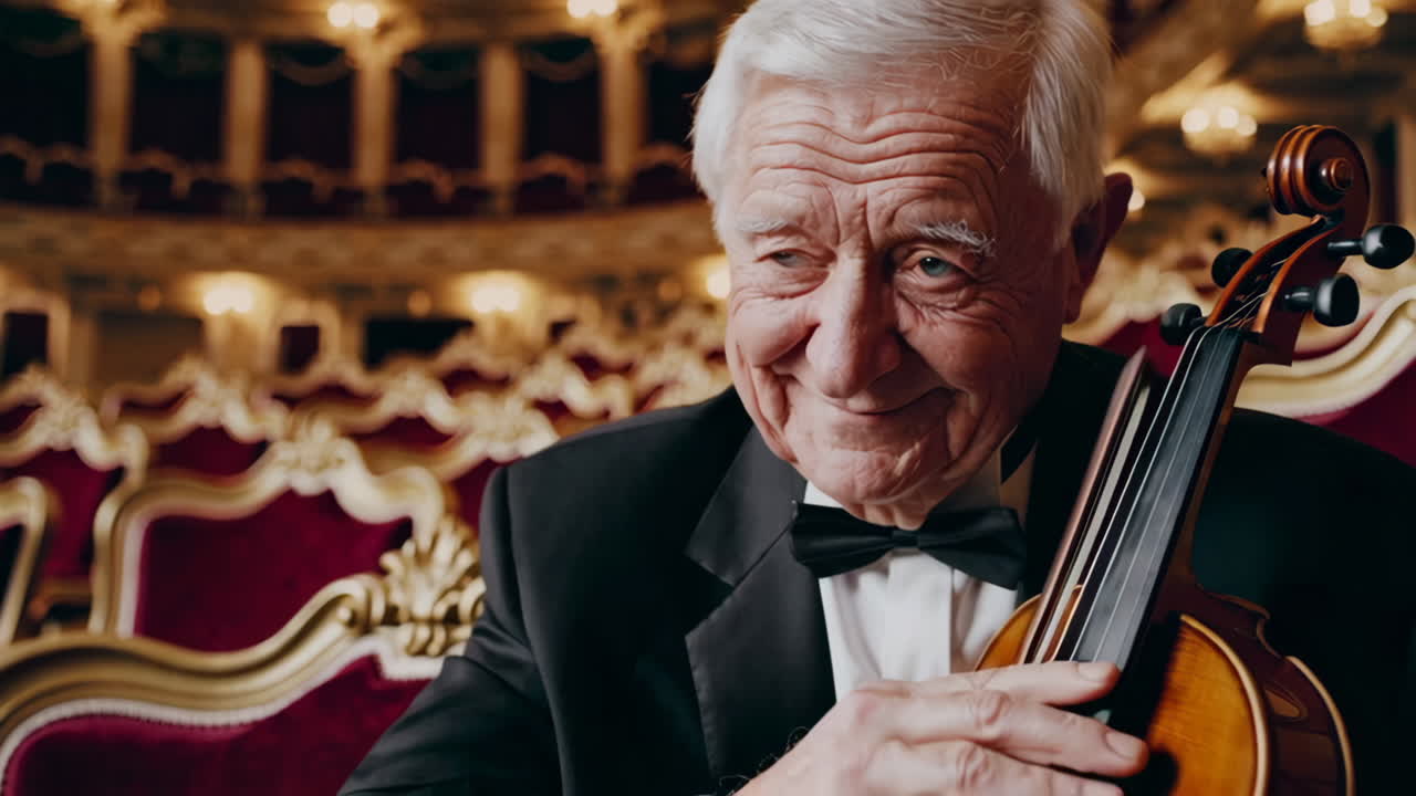 Senior Violinist in an Opera House