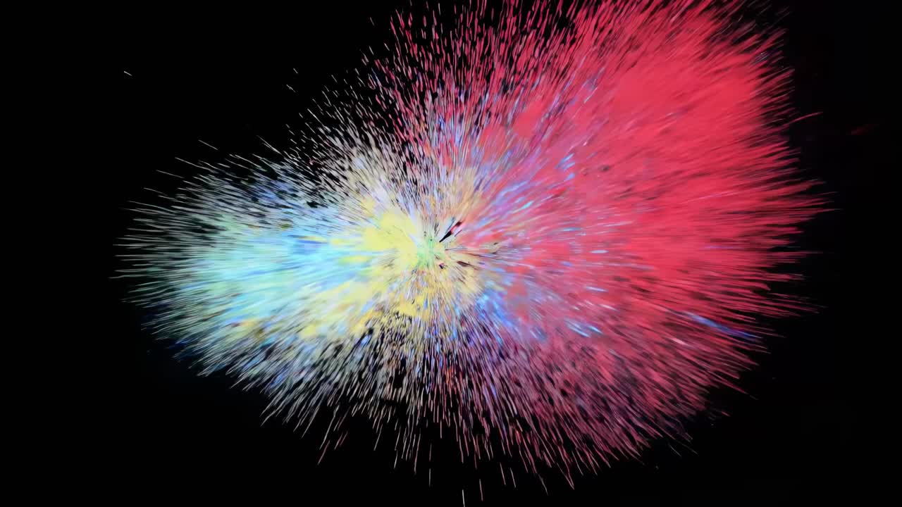 explosión de pintura de colores