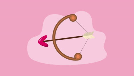 ilustración de la flecha de cupido