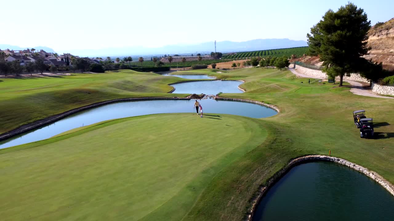 Golf Course with People