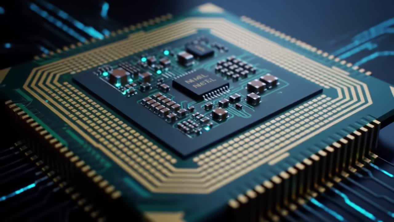 This presentation delves into the complex architecture of a cutting-edge computer processor, highlighting its essential components and their functions.