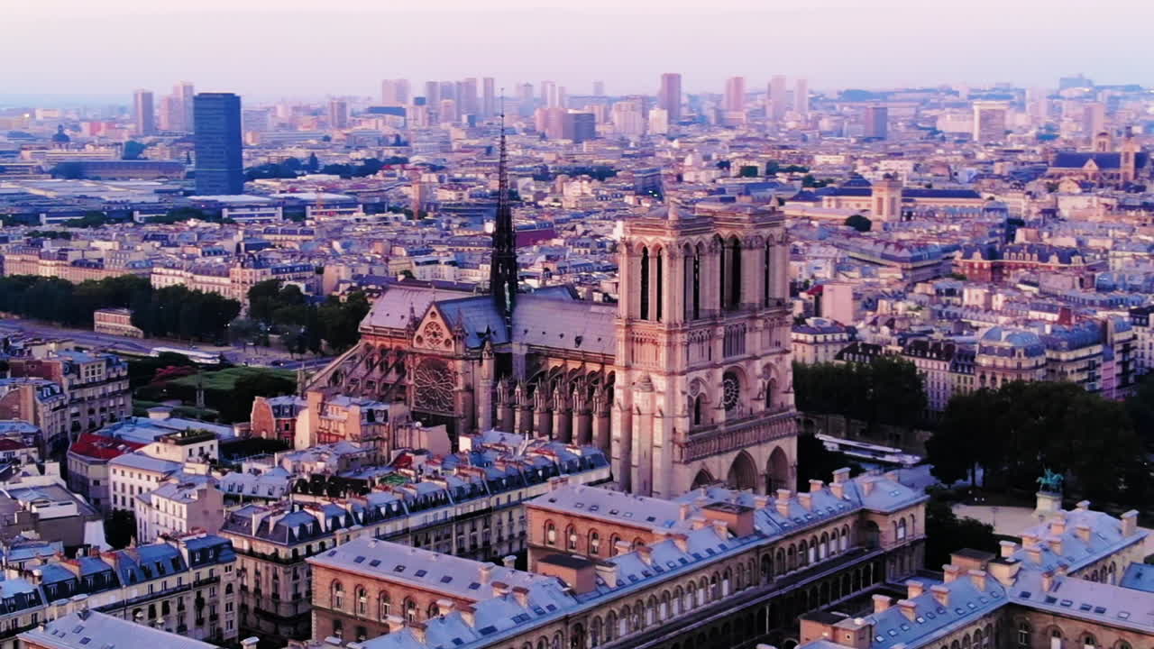 도시, 파리, 프랑스의 공중 전망