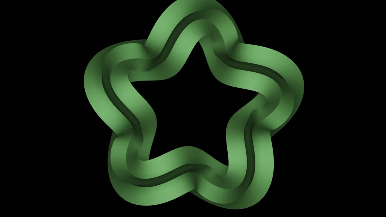 Abstract Green Star