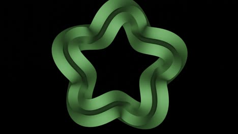 abstract green star