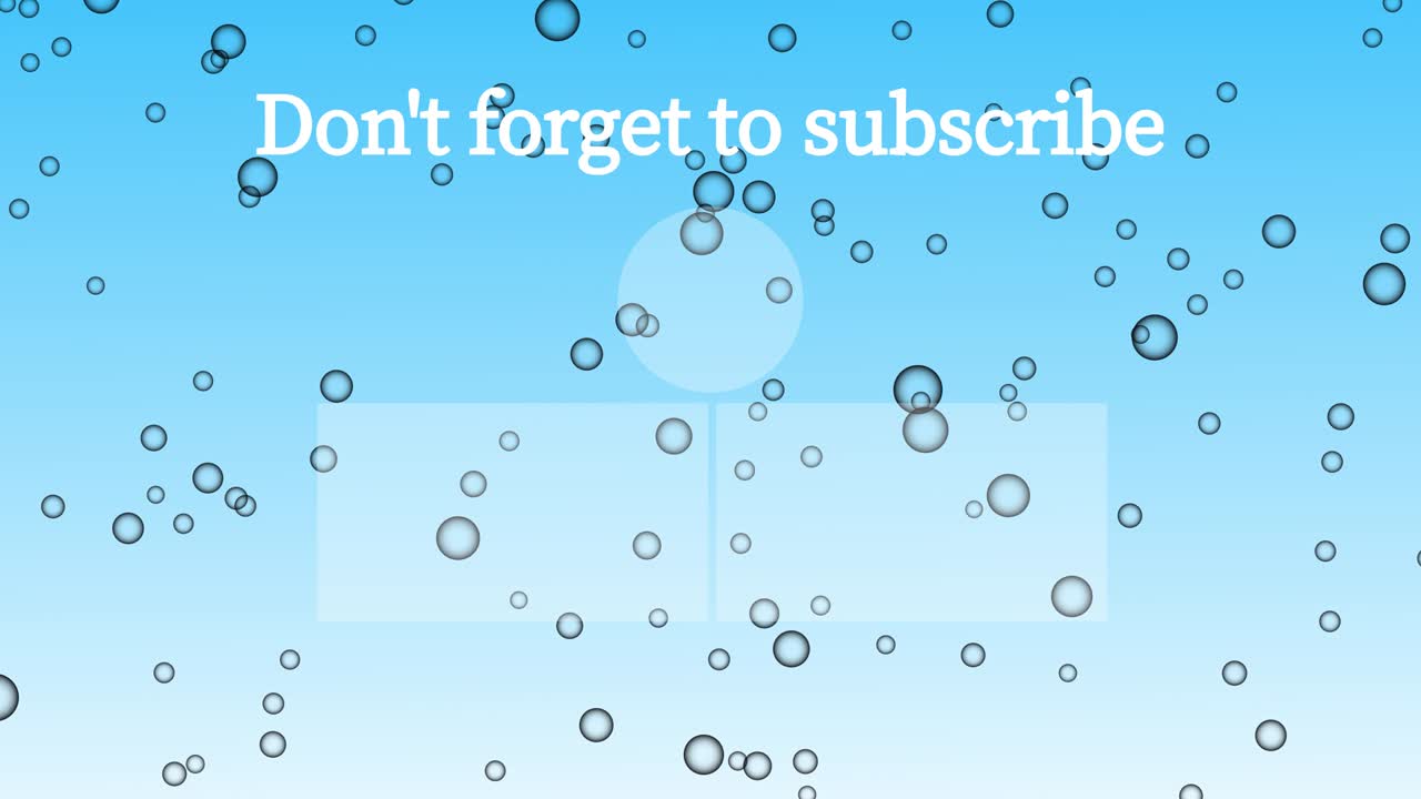 버블 시 엔드 카드 엔딩 스크린 모션 그래픽