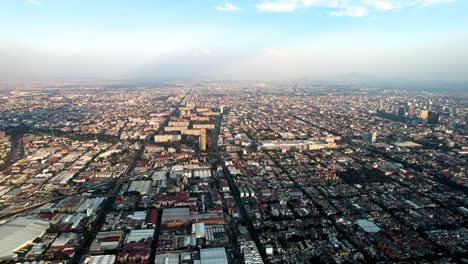 aerial view of north part of mexico city