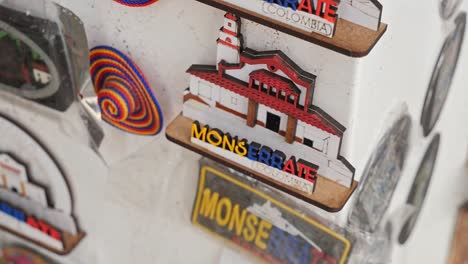 small colombian souvenir of monserrate in bogota, colombia