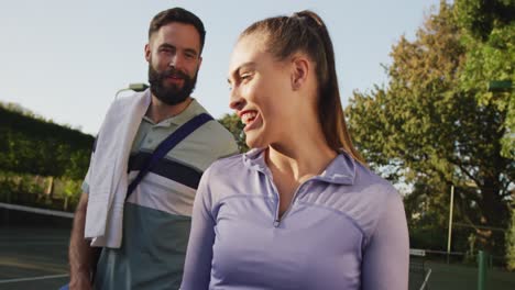 Video-of-happy-caucasian-couple-on-the-court