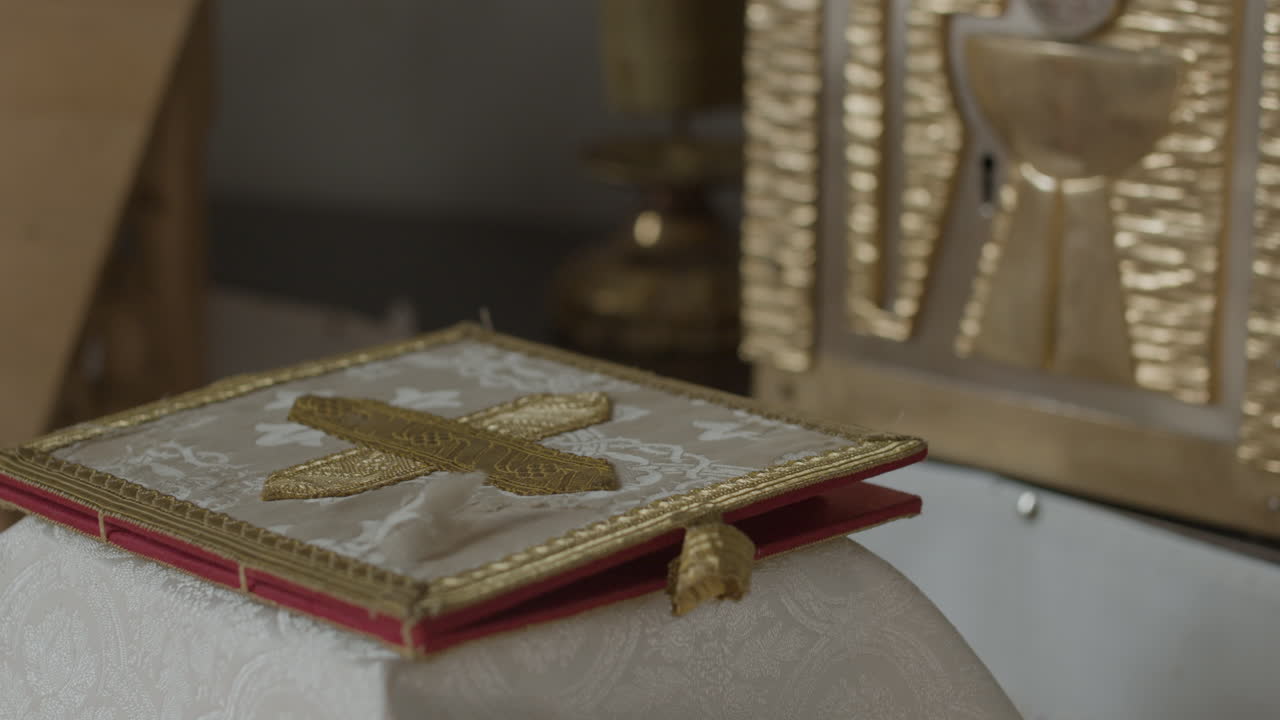 Close-up of a Religious Book